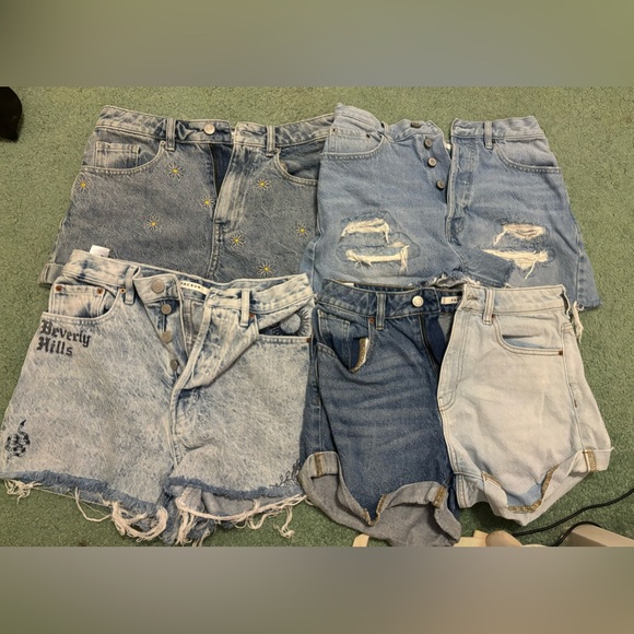 Women’s Pacsun Jean Shorts Set of 4 Size 26 Waist - Picture 1 of 12
